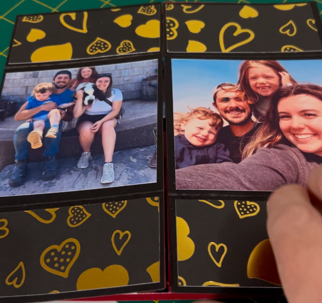Infinity Greeting Card with family photos